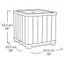 Горщик для квітів Keter Deco square planter Walnut, коричневий