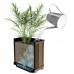 Горщик для квітів Keter Deco square planter Walnut, коричневий
