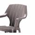 Стілець садовий пластиковий BICA Alta, сіро-бежевий