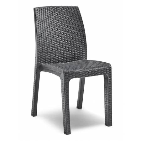 Стул садовый пластиковый BICA Verona, графит Стул садовый пластиковый BICA Verona, графит