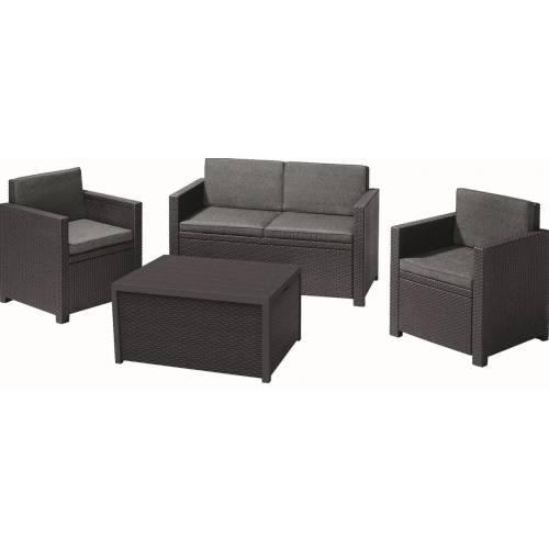 Комплект садових меблів Monaco set, сірий