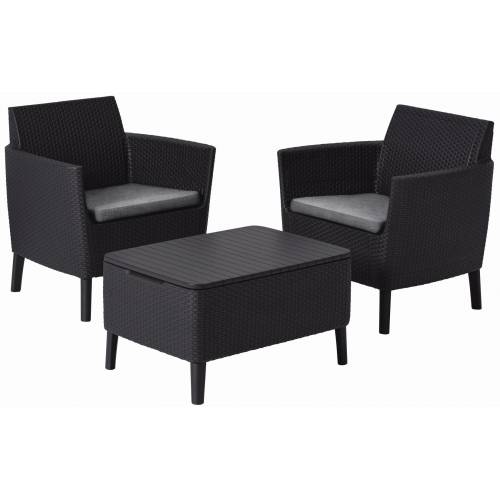 Набір меблів Keter Salemo balcony set, графіт