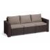 Комплект садових меблів California 3 seater, коричневий