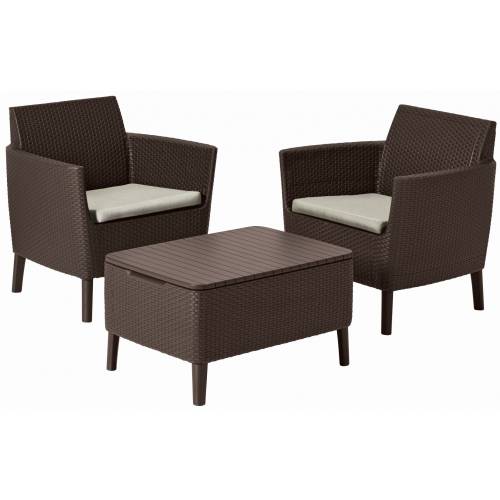 Набір меблів Keter Salemo balcony set, коричневий