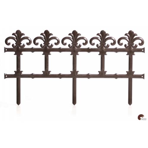 Садова огорожа GARDEN - коричнева, 3,7 м