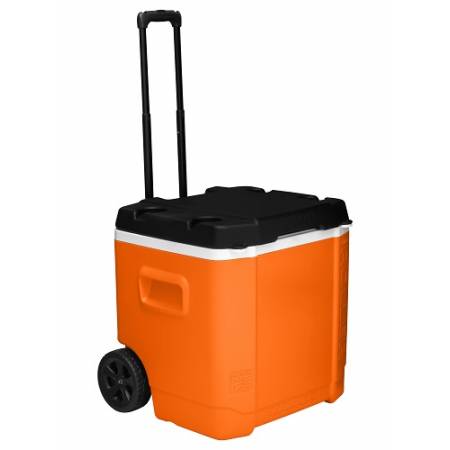 Ізотермічний контейнер на колесах TRANSFORMER ROLLER 60 л, оранжевий з чорним