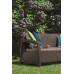 Софа садова пластикова Keter Corfu love seat max, коричнева