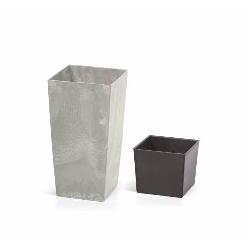 Горщик для рослин 2в1 URBI SQUARE BETON 2/4 л
