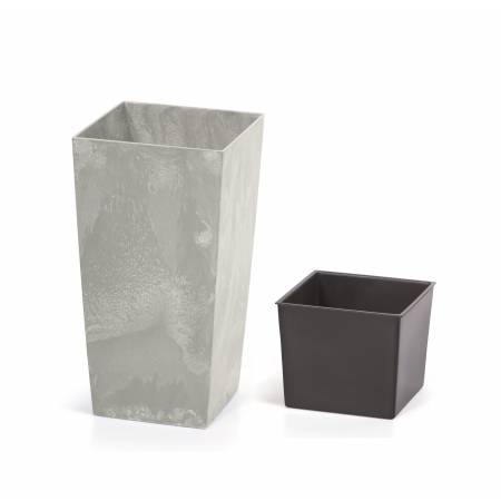 Горщик для рослин 2в1 URBI SQUARE BETON 3/7.2 л Горщик для рослин 2в1 URBI SQUARE BETON 3/7.2 л