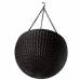 Горщик для рослин Keter Rattan hanging sphere з ланцюжками, темно-коричневий, 8,6 л