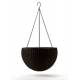 Горщик для рослин Keter Rattan hanging sphere з ланцюжками, темно-коричневий, 8,6 л
