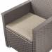 Набір меблів Emma balcony set, стіл-скриня, бежевий