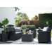 Набір меблів Emma 2 seater set, стіл-скриня, сірий