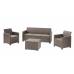Набір меблів Emma 3 seater set, стіл-скриня, бежевий