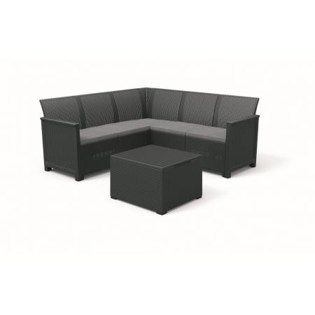 Набір меблів Emma 5 seater Corner, сірий