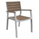 Стілець пластиковий Harmony armchair, біло-бежевий Стілець пластиковий Harmony armchair, біло-бежевий