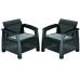 Крісло, Bahamas Duo, графіт - прохолодний сірий