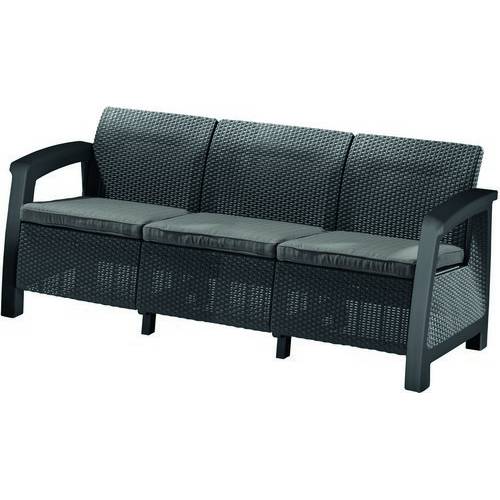 Софа, Bahamas love seat max, графіт - прохолодний сірий