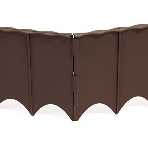 Бордюр садовий GARDEN FENCE коричневий, 5,9 м