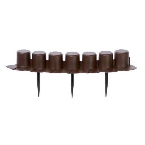 Бордюр садовий PALISADA - коричневий, 4,05 м
