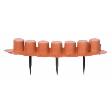 Бордюр садовий PALISADA - теракотовий, 4,05 м