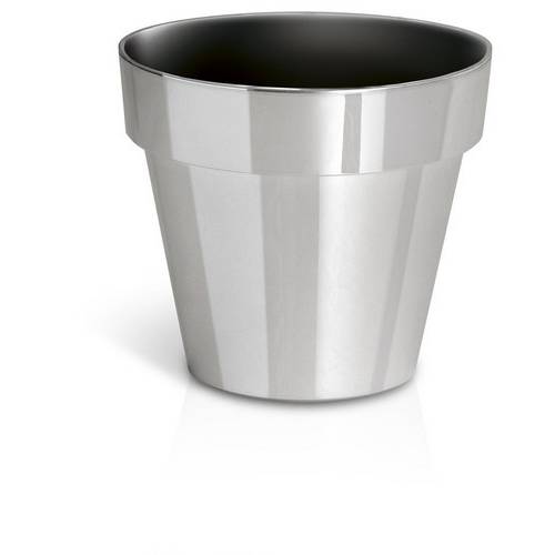 Горщик для рослин Cube сріблясто-хромований, 1,2 л