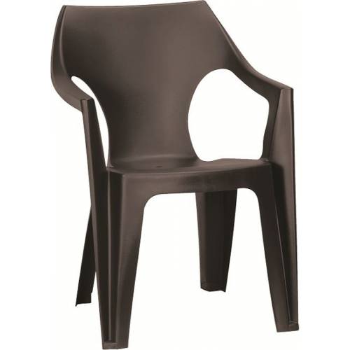 Стілець пластиковий Dante low back, коричневий